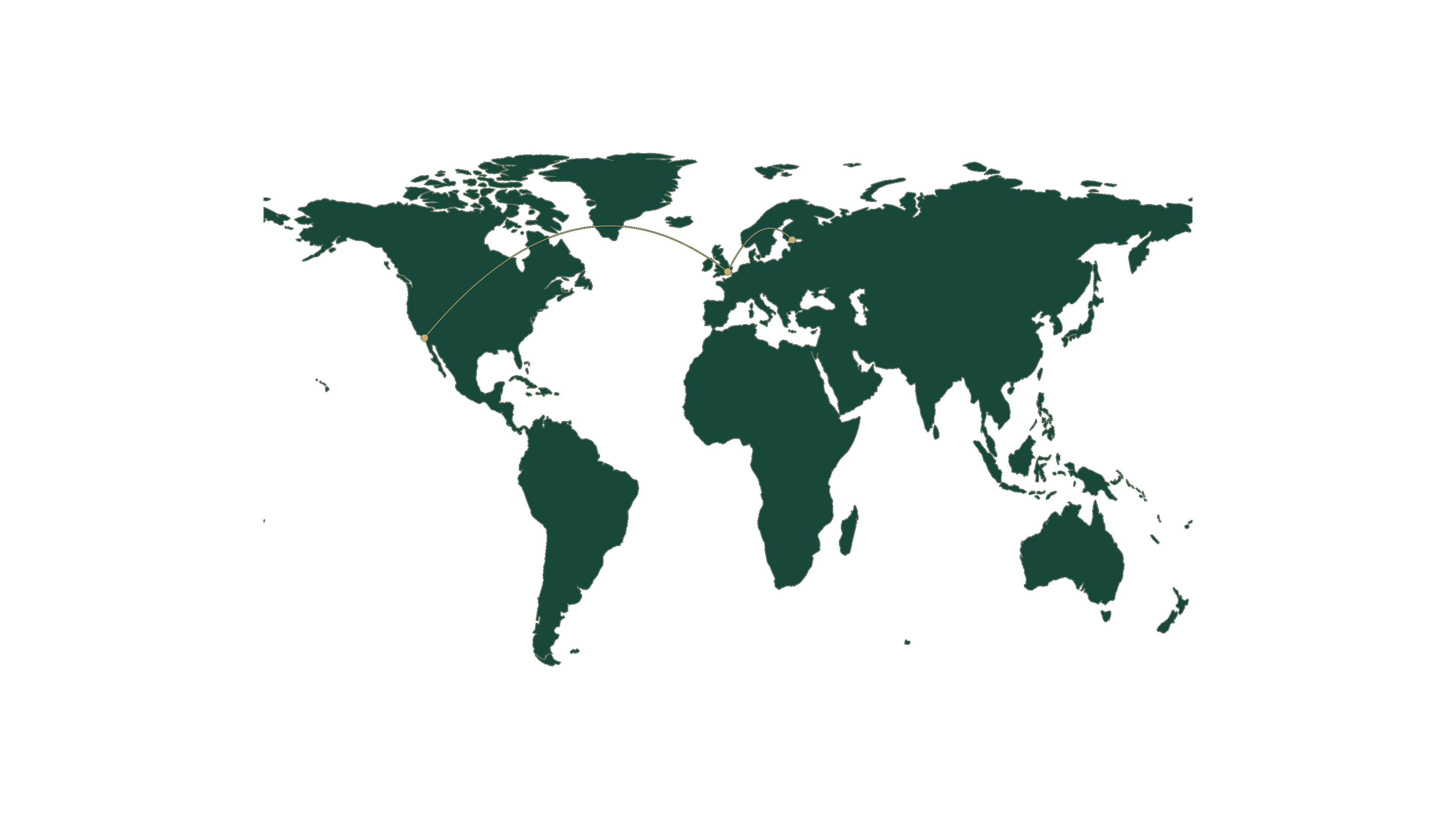 World atlas connecting the Society’s European and Californian chapters